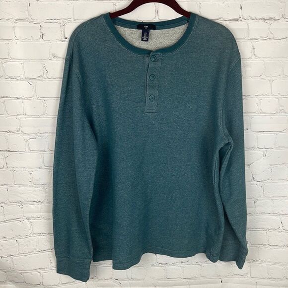 Gap Men’s Long Sleeve Blue Shirt Size Large - Picture 1 of 4